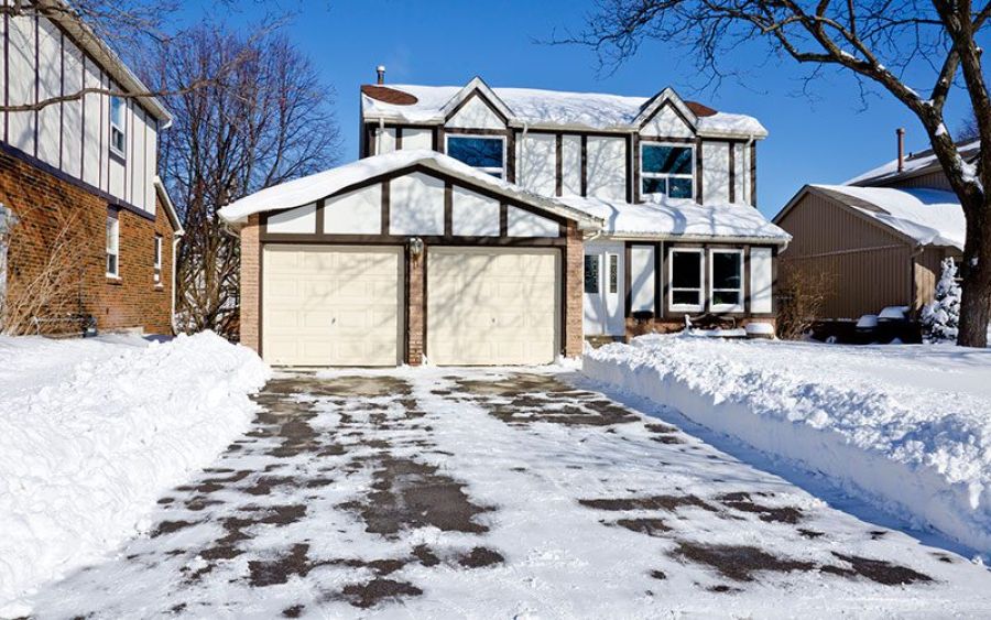 Snow removal from driveway